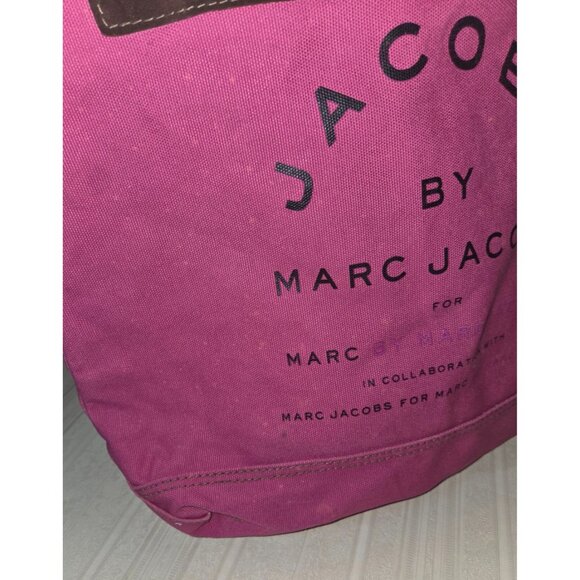 Jacobs by Marc Jacobs  Canvas Shoulder Tote Bag w/ Brown Suede Trim - Picture 4 of 9